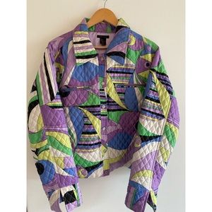 Women’s Anne Carson Geometric Quilted Jacket XL